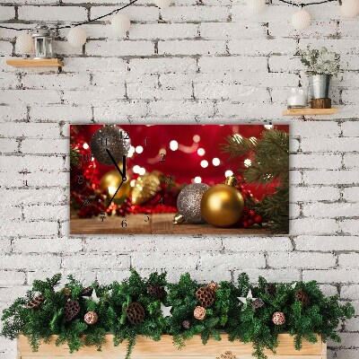 Glass Kitchen Clock Christmas tree balls Christmas Decorations