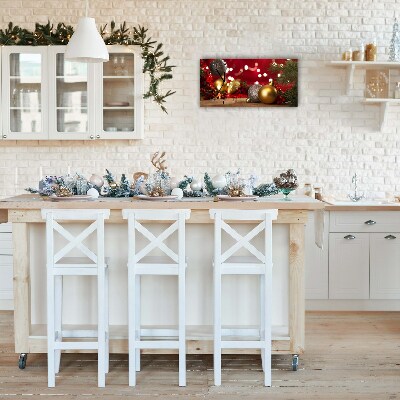 Glass Kitchen Clock Christmas tree balls Christmas Decorations
