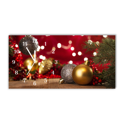 Glass Kitchen Clock Christmas tree balls Christmas Decorations