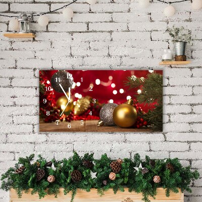 Glass Kitchen Clock Christmas tree balls Christmas Decorations