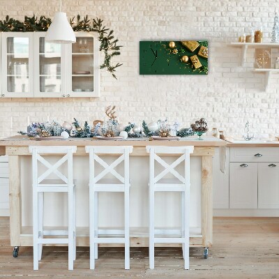 Glass Kitchen Clock Gifts Winter Holiday Decorations