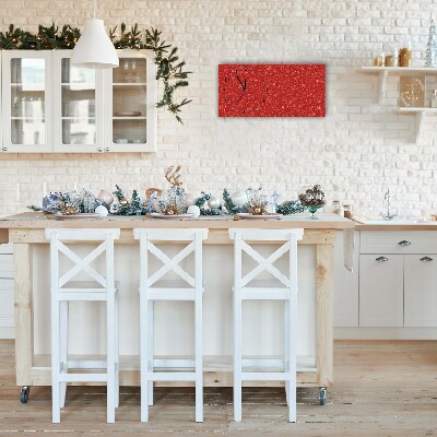 Glass Kitchen Clock Christmas Decoration Winter holidays