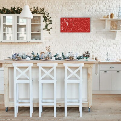 Glass Kitchen Clock Christmas Decoration Winter holidays