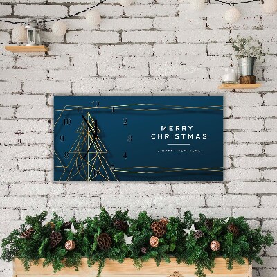Glass Kitchen Clock Christmas Christmas tree