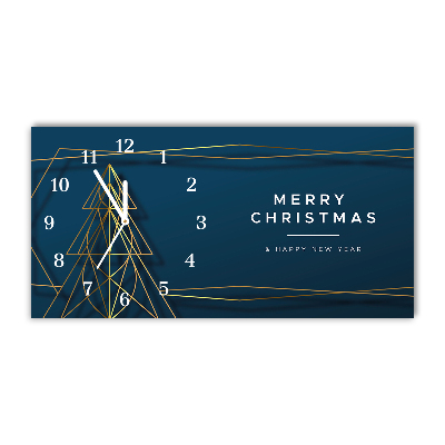 Glass Kitchen Clock Christmas Christmas tree
