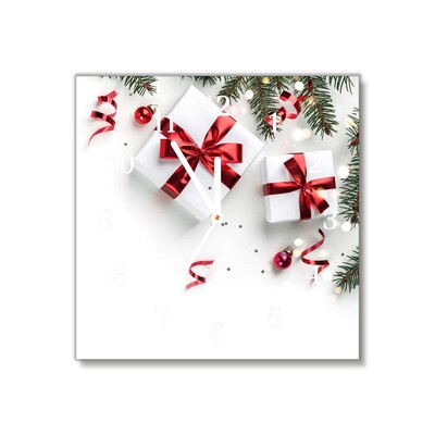 Glass Wall Clock Holy Christmas Gifts Twigs