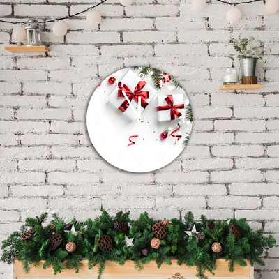 Glass Wall Clock Holy Christmas Gifts Twigs