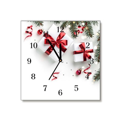 Glass Wall Clock Holy Christmas Gifts Twigs