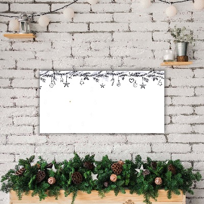 Glass Wall Clock Winter holidays Christmas Decorations