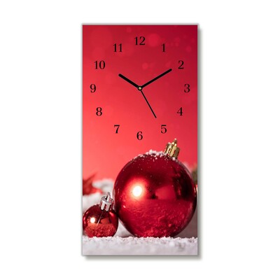 Glass Kitchen Clock Christmas Gift Christmas Snow