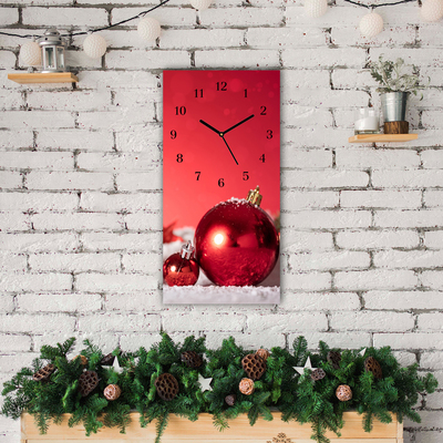 Glass Kitchen Clock Christmas Gift Christmas Snow