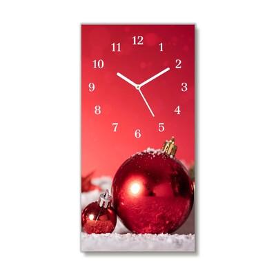 Glass Kitchen Clock Christmas Gift Christmas Snow