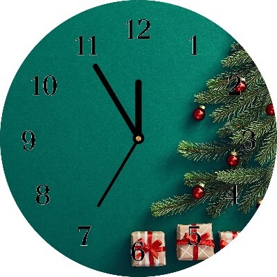 Glass Wall Clock Winter Holiday Christmas Gifts