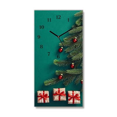 Glass Wall Clock Winter Holiday Christmas Gifts