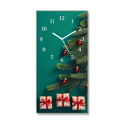 Glass Wall Clock Winter Holiday Christmas Gifts