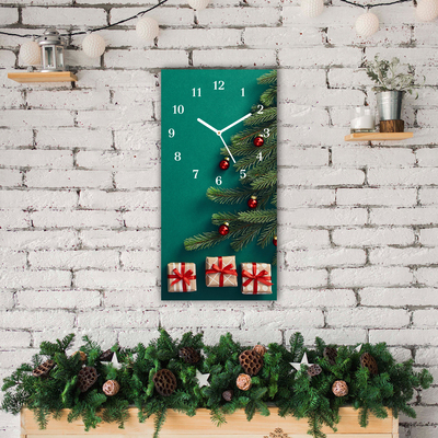 Glass Wall Clock Winter Holiday Christmas Gifts