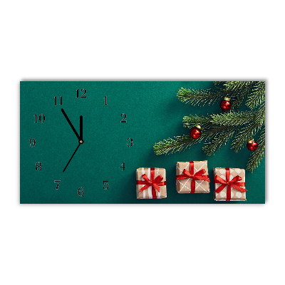 Glass Wall Clock Winter Holiday Christmas Gifts