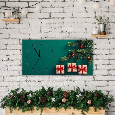 Glass Wall Clock Winter Holiday Christmas Gifts