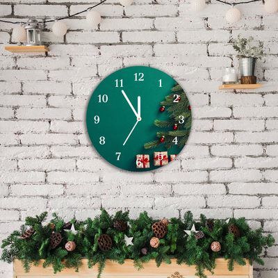 Glass Wall Clock Winter Holiday Christmas Gifts