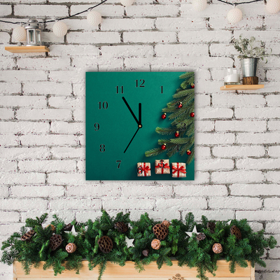 Glass Wall Clock Winter Holiday Christmas Gifts