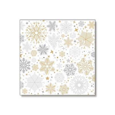 Glass Kitchen Clock Snowflakes Christmas Winter