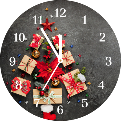 Glass Wall Clock Abstraction Christmas Gifts