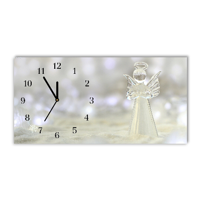 Glass Wall Clock Horizontal Holy Angel Glass Ornament