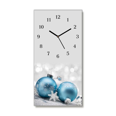 Glass Kitchen Clock Baubles Winter Holiday Decorations