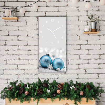 Glass Kitchen Clock Baubles Winter Holiday Decorations