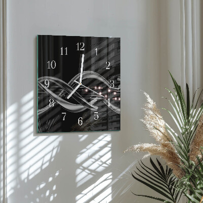 Square kitchen clock Abstraction