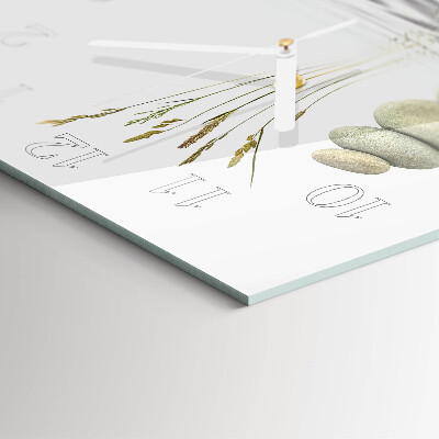 Square kitchen clock Stones