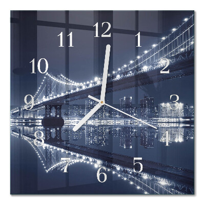 Square wall clock Bridge