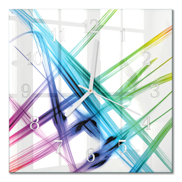 Glass clock square Abstraction