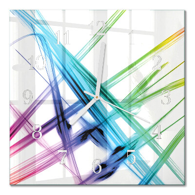 Glass clock square Abstraction