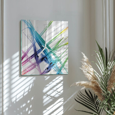 Glass clock square Abstraction