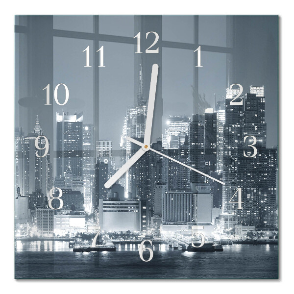 Square kitchen clock Horizon