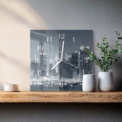 Square kitchen clock Horizon