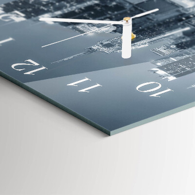 Square kitchen clock Horizon