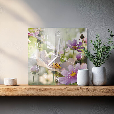 Square kitchen clock Cosmos