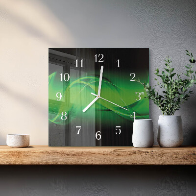 Glass clock square Abstraction