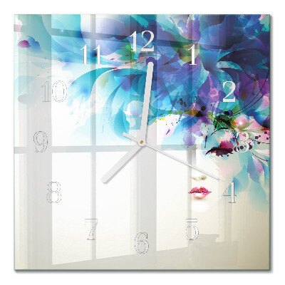 Glass clock square Abstraction