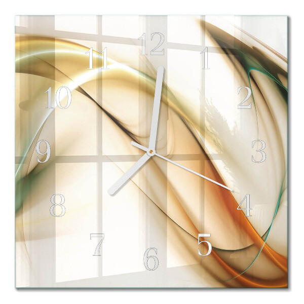 Glass clock square Abstraction