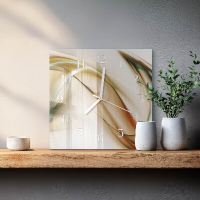 Glass clock square Abstraction