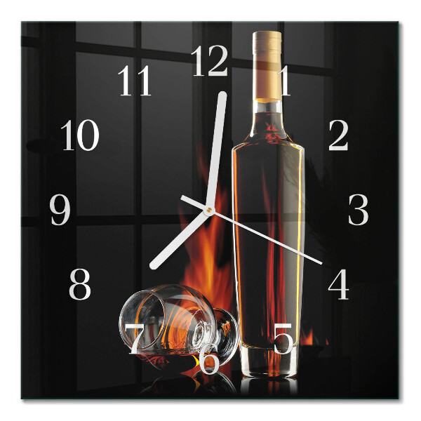 Square kitchen clock Alcohol