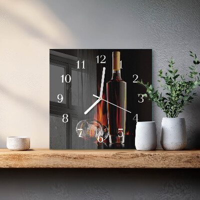 Square kitchen clock Alcohol