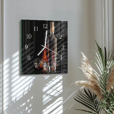 Square kitchen clock Alcohol