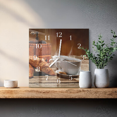 Square kitchen clock Coffee grinder