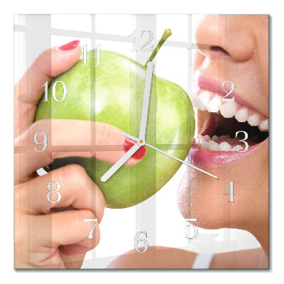 Square wall clock Apple