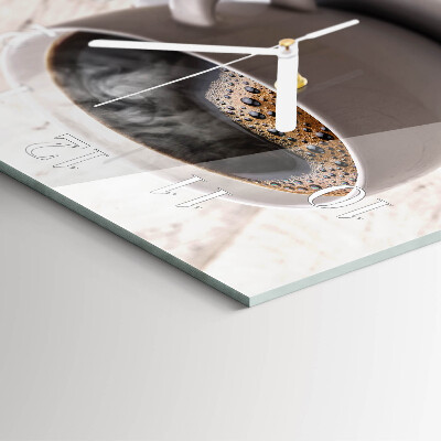 Square wall clock Coffee