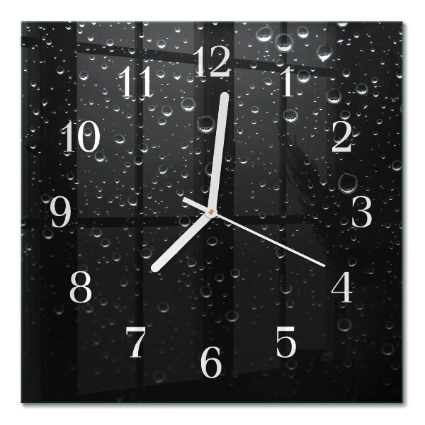 Square wall clock Drops